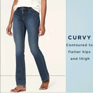Ann Taylor loft curvy boot jeans